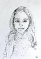 Roos | Portret | potlood op papier