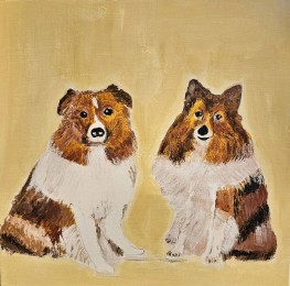 Frits | Hondjes | Acrylverf Op Doek