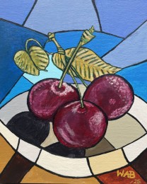 Wil | Kers in Lood | Acrylverf op doek