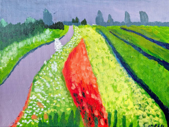 Aaron | Vergezicht | Acrylverf op doek