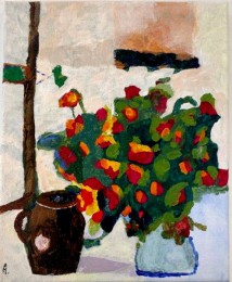 Aart | Vaas met Bloemen | Acrylverf op doek