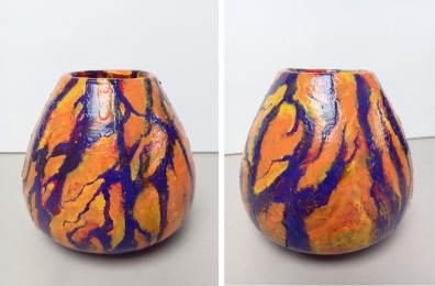 Anja | Verborgen rood | Glasverf op glas