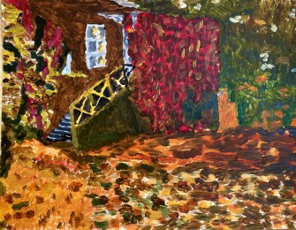 Astrid | naar Bakhtin | Acrylverf op papier