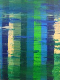 Bert | Schaduwstrepen | Acrylverf op doek