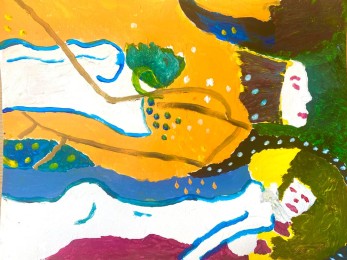 Bram | zonder titel 2 | Acrylverf op papier