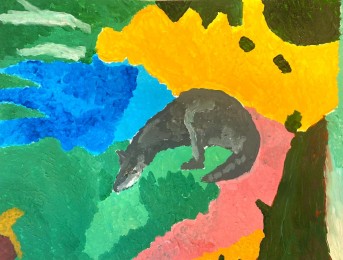 Bram | zonder titel 4 | Acrylverf op papier