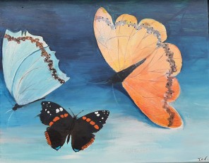 Eveline | Butterflies | Acrylverf op doek
