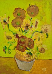 Gerard Jos | Zonnebloemen | Acrylverf op doek