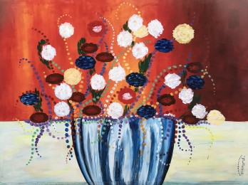 Gerard | Boeket | Acrylverf op hout