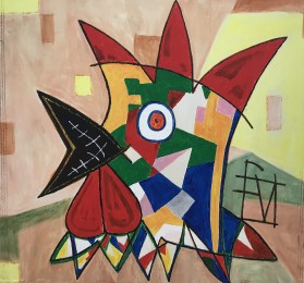 Gerard | Naar Karel Appel | Acrylverf op doek