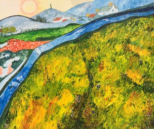 Gerard | Van Gogh inspiratie | Acrylverf op doek