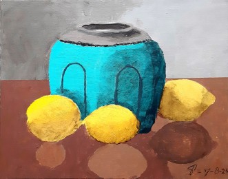 Hans | Citroenen | Acrylverf op doek