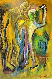 Henk K | Zonder Titel | Acrylverf op Doek