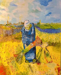 Henk-S | Schoven Binden | Acrylverf op Doek