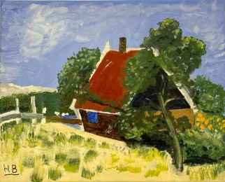 Henk | Huisje Achter de Duinen| Acrylverf op doek
