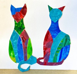Jenny | katten | acryl op papier