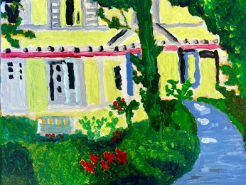 Bram | zonder titel | acryl op papier