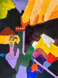Bram | zonder titel | acryl op papier