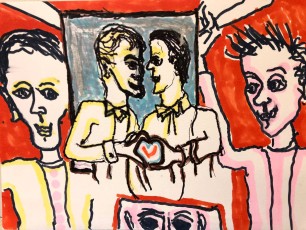 Herman | Zonder Titel | Acrylverf op papier