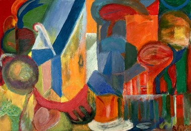 Amor | Naar Franz Marc | Acrylverf op Papier