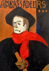 Piet | naar Lautrec | Acrylverf op papier