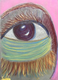 Inge | Oog | Pastel op papier