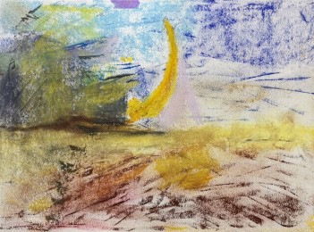 Kees (Breda) | Impressie Berglandschap | Pastelkrijt