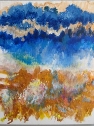 Konni | Regen op Verzengende Grond | Acrylverf op doek