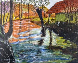 Peter | Aan het Water | acrylverf op doek