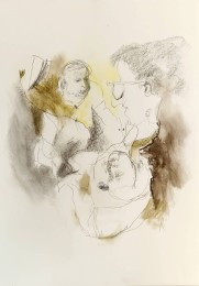 René | 001 | Aquarelpotlood op papier