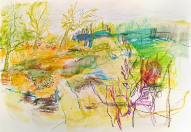 René | 003 | Aquarelkrijt op papier