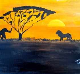 Frits | Savanne | Acrylverf Op Doek