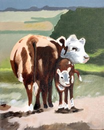 Sylvie | Franse koeien | Olieverf op doek