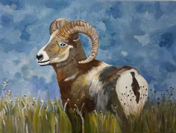 Sylvie | Moeflon | acrylverf op doek