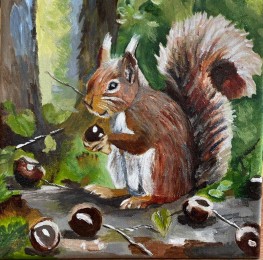 Sylvie | Oeh dat ziet er lekker uit | acrylverf op doek