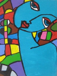 Thea | Mijn Picasso | Acrylverf op doek