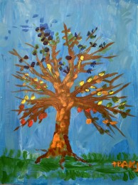 Theo | Boom | Acrylverf op papier