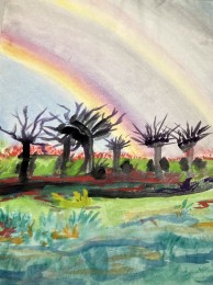 Theo | Regenboog | Aquarel op papier