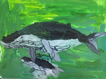 Wil | Vrij werk | Acrylverf op papier