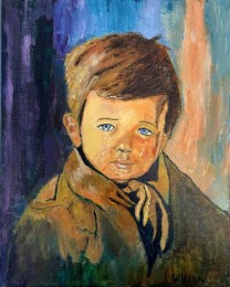 Willem | Huilende Zigeunerjongen | Acrylverf op canvas