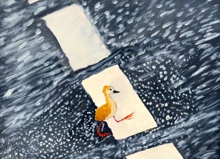 Antoinette | Eendje | Acrylverf op papier