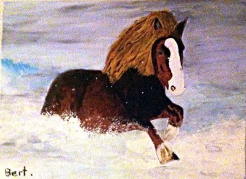 Bert | Paard | Acrylverf op doek