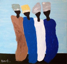 Bert | Vier vrouwen | Acrylverf op doek