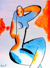 Bert | Vrouw | Acrylverf op doek