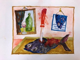 Marga | Beter Opletten In Het Vervolg | Aquarel