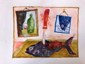 Marga | Beter Opletten In Het Vervolg | Aquarel