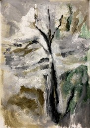 Gerrit | Bomen 2 | Acrylverf op papier