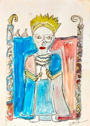 Denise | Koningin | Acrylverf op papier