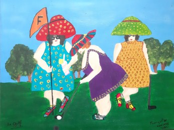 francoise | de golf | Acrylverf op doek
