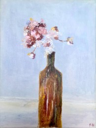 Frans N. | Vaas met Bloemen | Acryl op doek